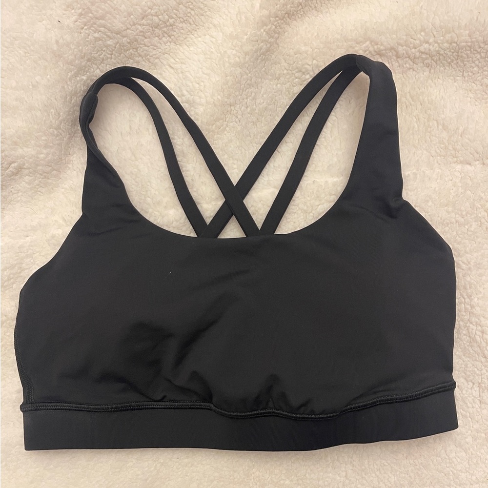 lululemon athletica Black Cross-Back Sports Bra